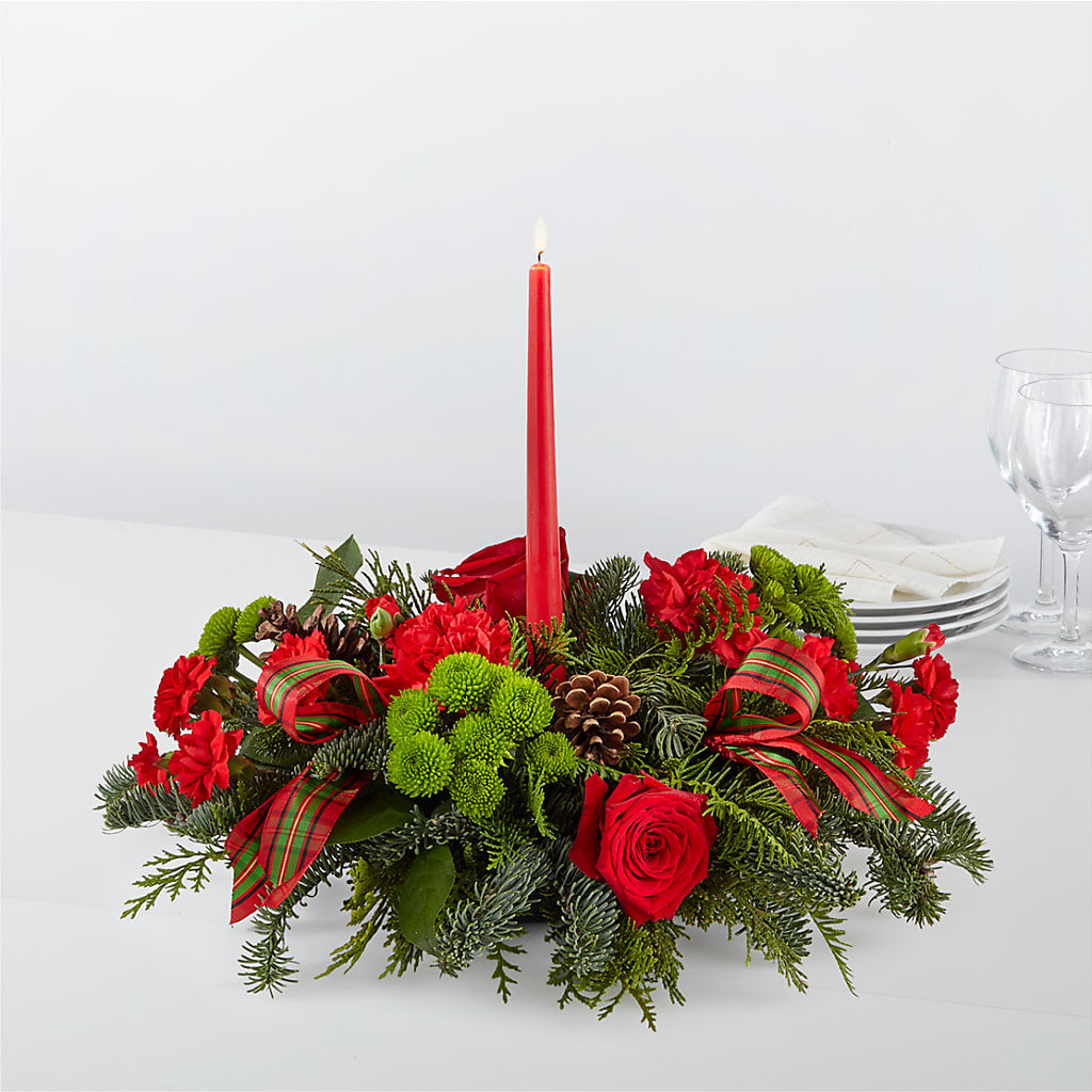 By the Candlelight Centerpiece – Sammy Wammy Floral, Montgomery IL