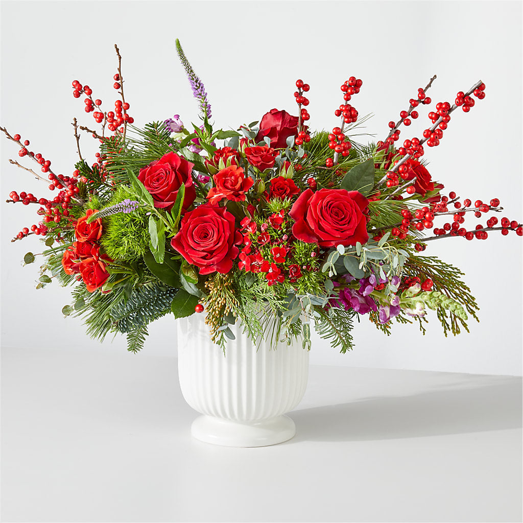 Big Red Bow Bouquet – Sammy Wammy Floral, Montgomery IL