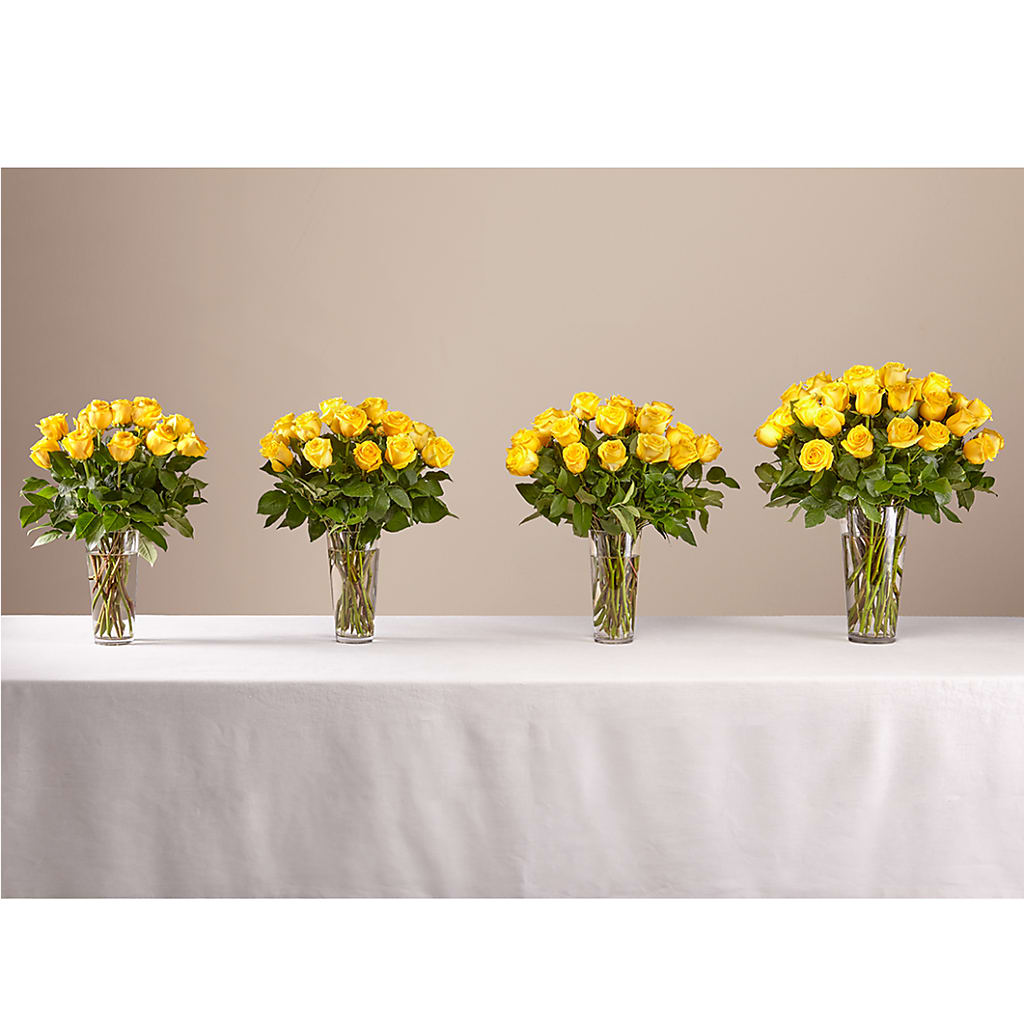 Long Stem Yellow Rose Bouquet – Sammy Wammy Floral, Montgomery IL