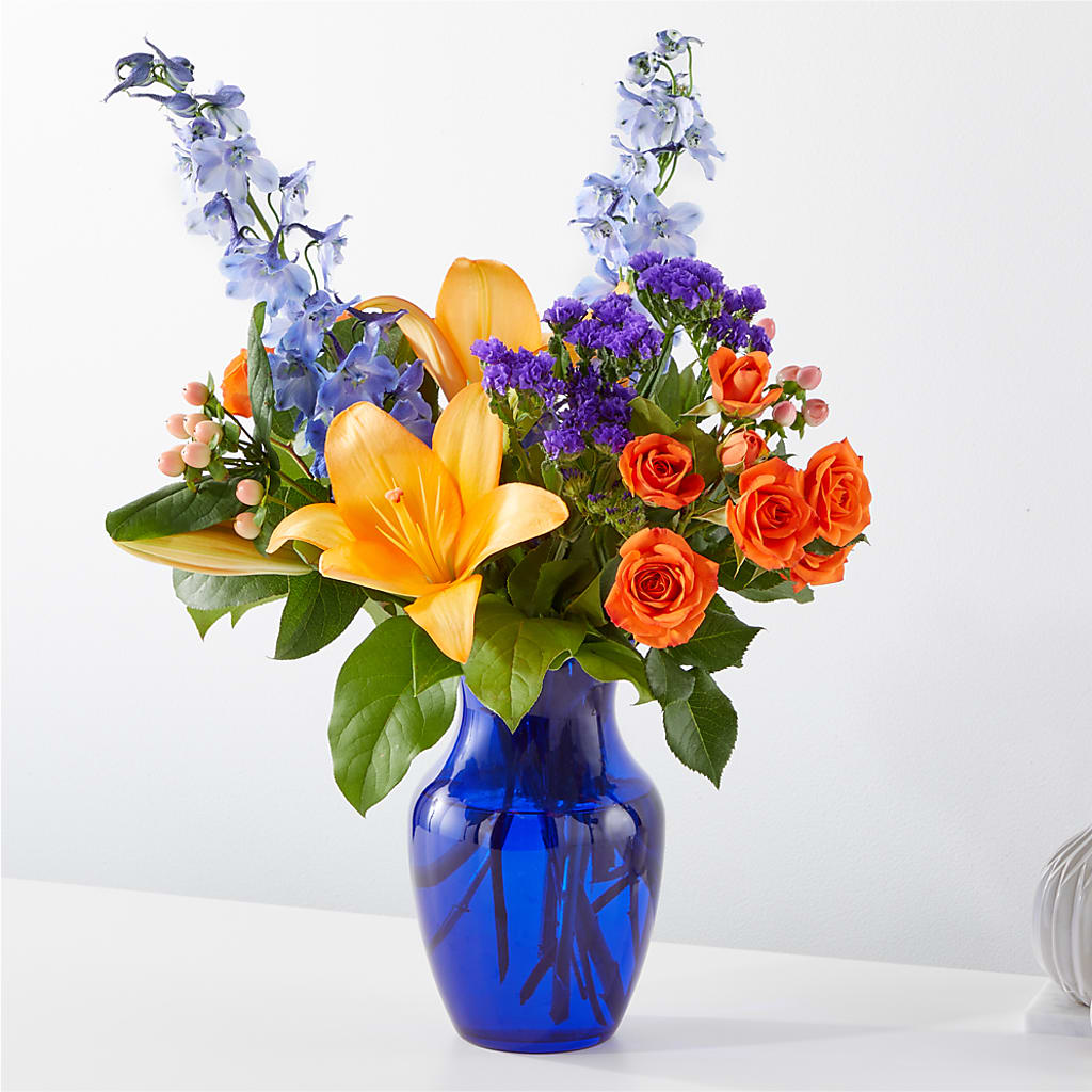 Radiant Citrus Bouquet – Sammy Wammy Floral, Montgomery IL