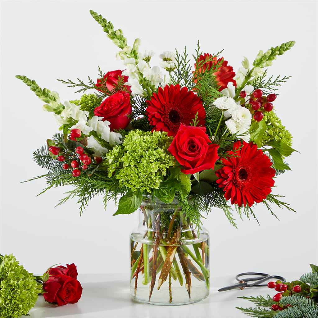 Merry Moment Bouquet – A Florist Original – Sammy Wammy Floral, Montgomery IL