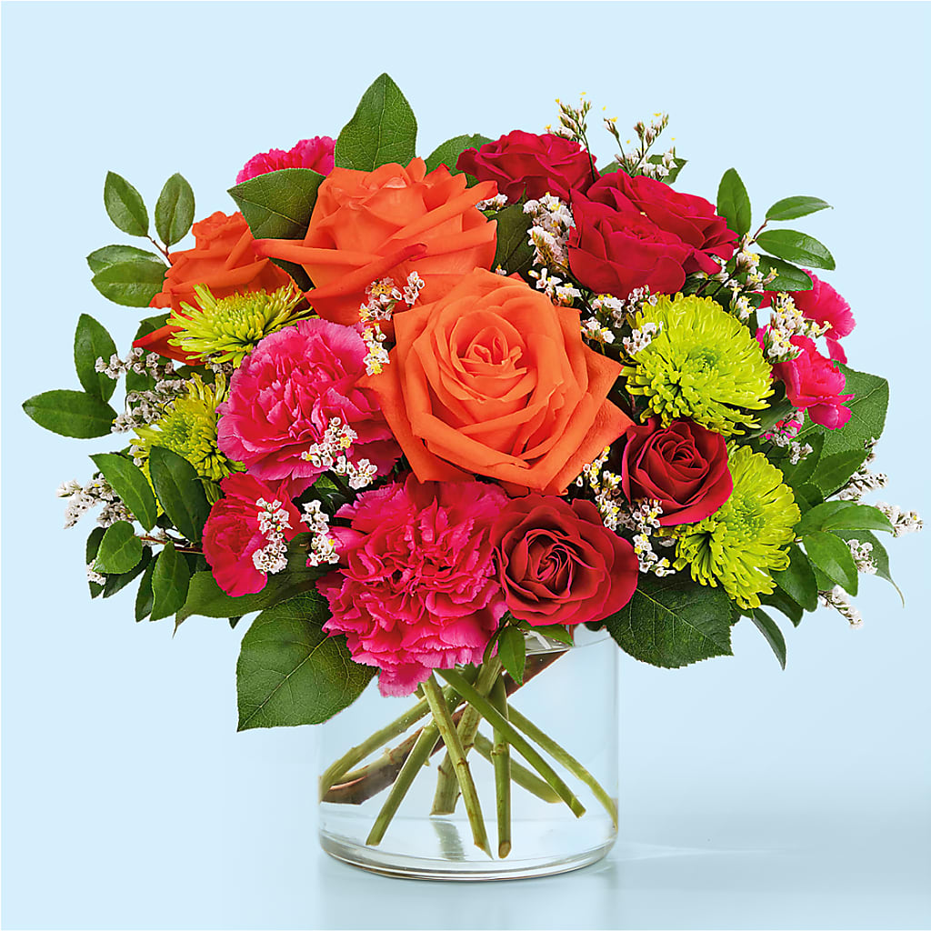 Colorful Carnival Bouquet – Sammy Wammy Floral, Montgomery IL