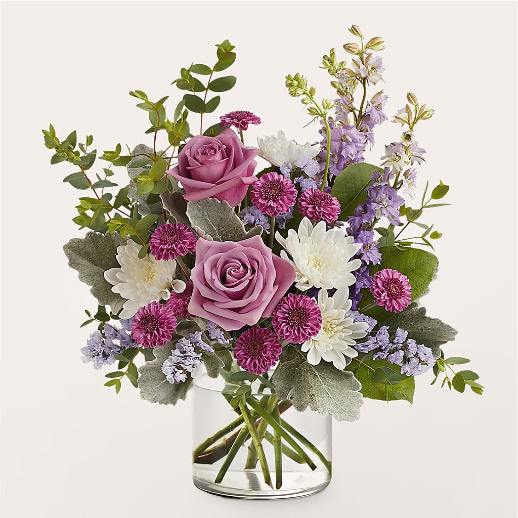 Violet Frost Bouquet – Sammy Wammy Floral, Montgomery IL