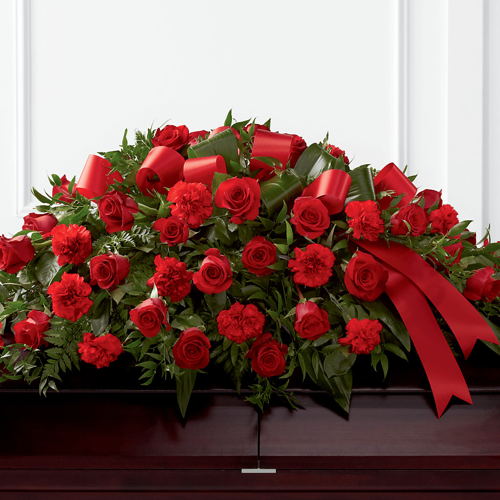 Tribute of Life Casket Spray – Sammy Wammy Floral, Montgomery IL