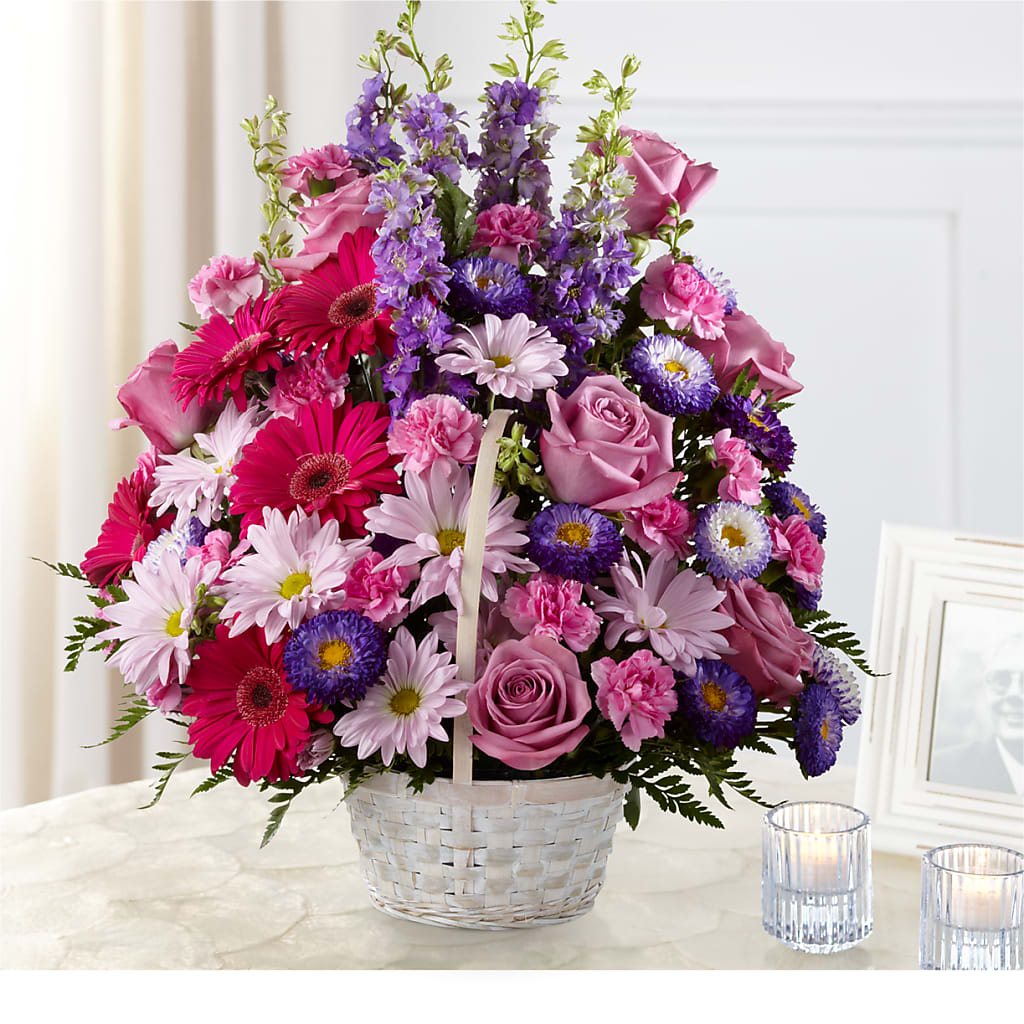 Pastel Peace Basket – Sammy Wammy Floral, Montgomery IL