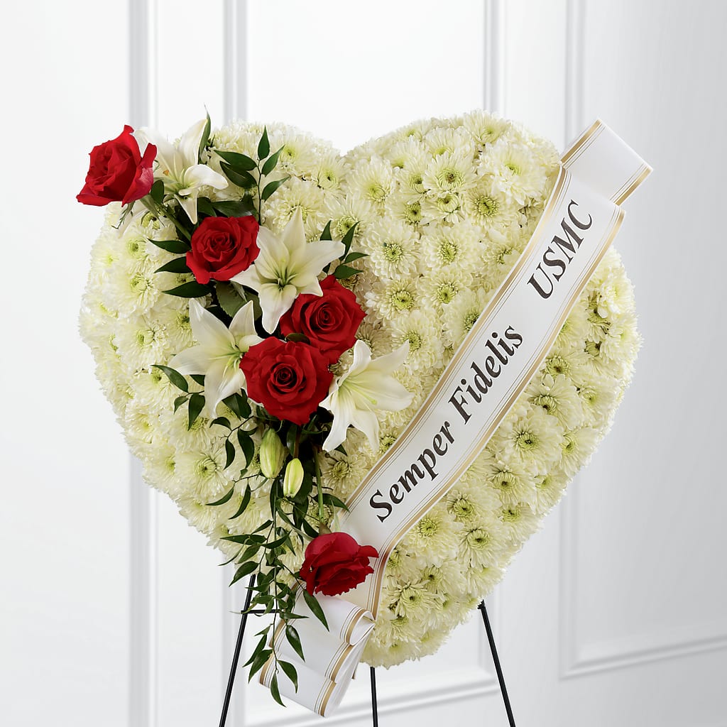 Heartfelt Hero Standing Heart – Sammy Wammy Floral, Montgomery IL