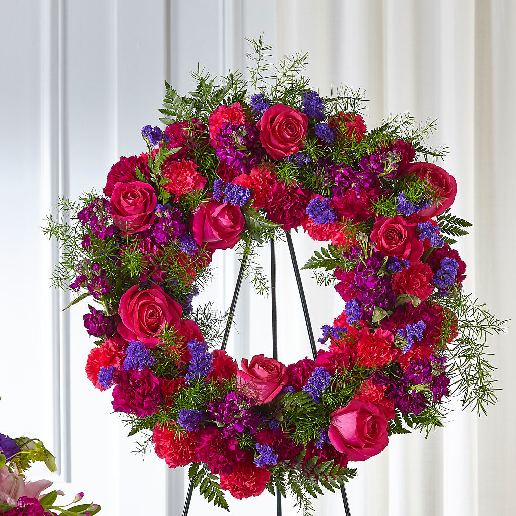 Calming Colors Wreath – Sammy Wammy Floral, Montgomery IL
