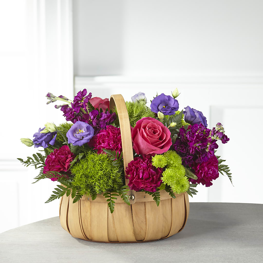 Serene Sanctuary Basket – Sammy Wammy Floral, Montgomery IL
