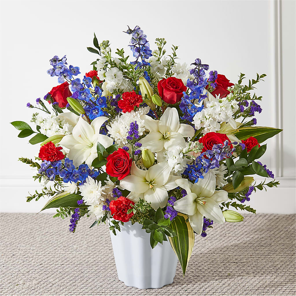Consoled Floor Basket – Sammy Wammy Floral, Montgomery IL
