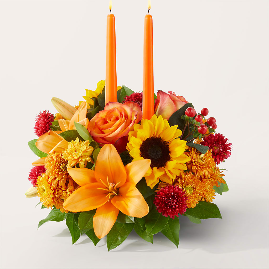 Grateful Centerpiece – Sammy Wammy Floral, Montgomery IL