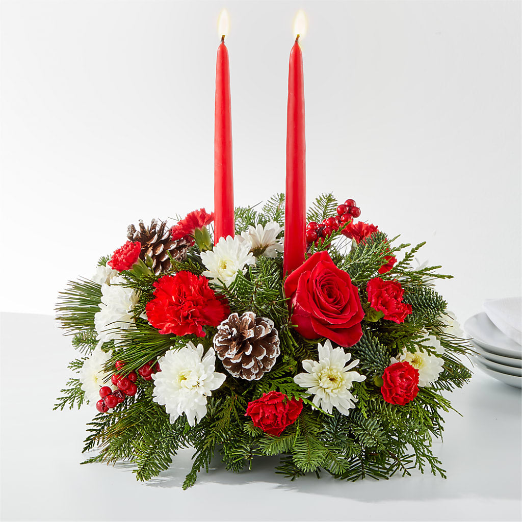 Holiday Soiree Centerpiece – Sammy Wammy Floral, Montgomery IL