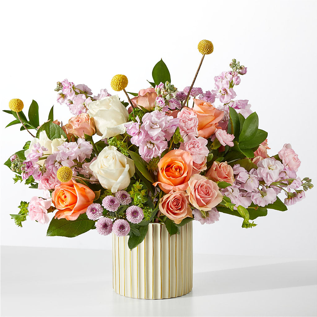 French Market Bouquet with Ivory Vase – Sammy Wammy Floral, Montgomery IL