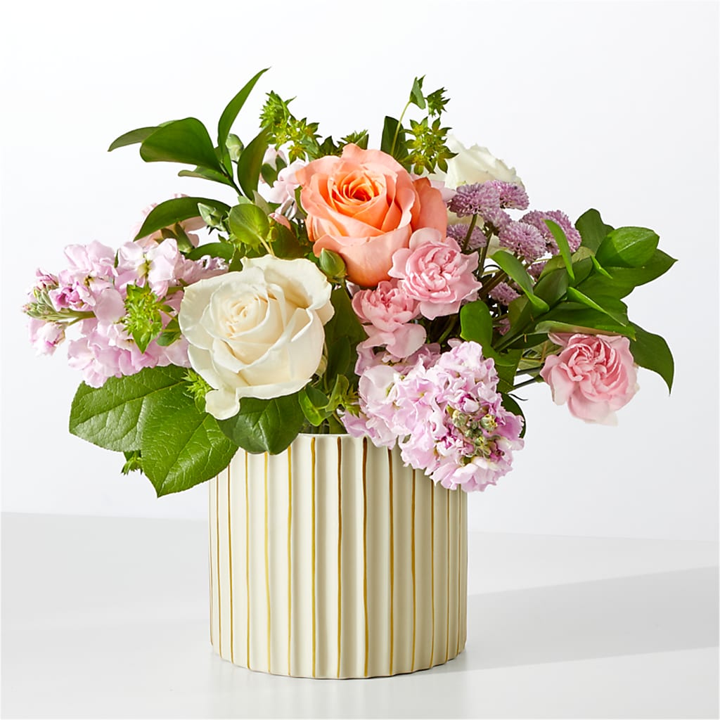 French Market Bouquet with Ivory Vase – Sammy Wammy Floral, Montgomery IL