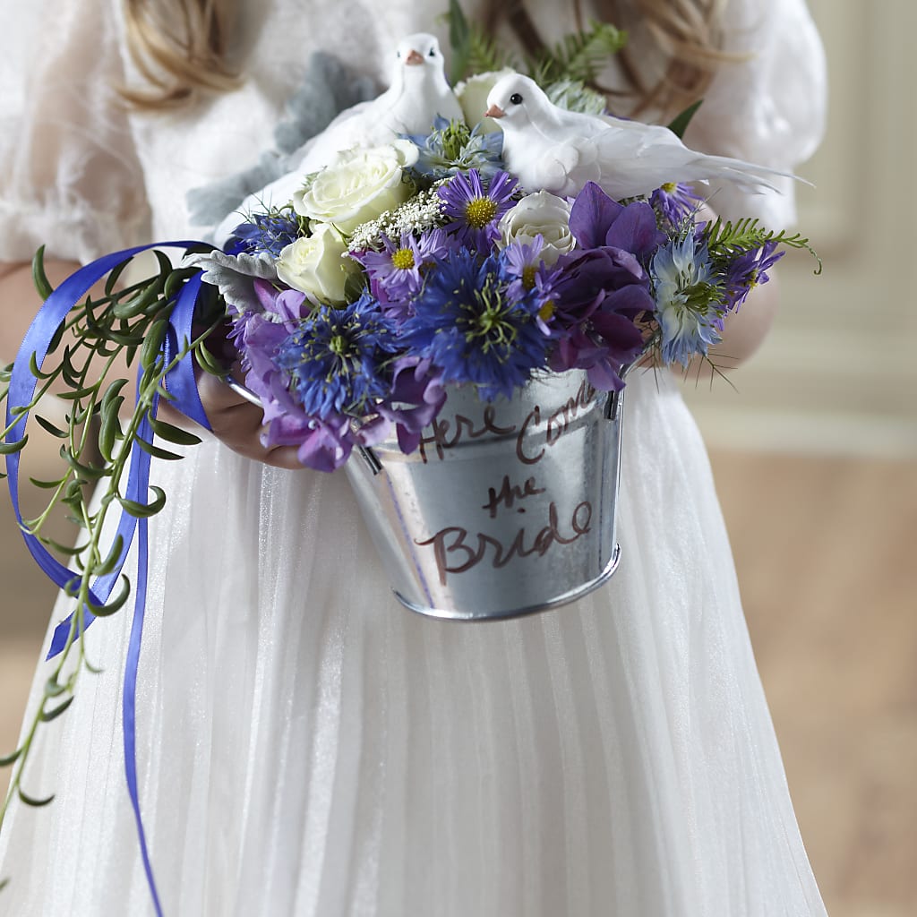 Enchantment Flower Girl Arrangement – Sammy Wammy Floral, Montgomery IL