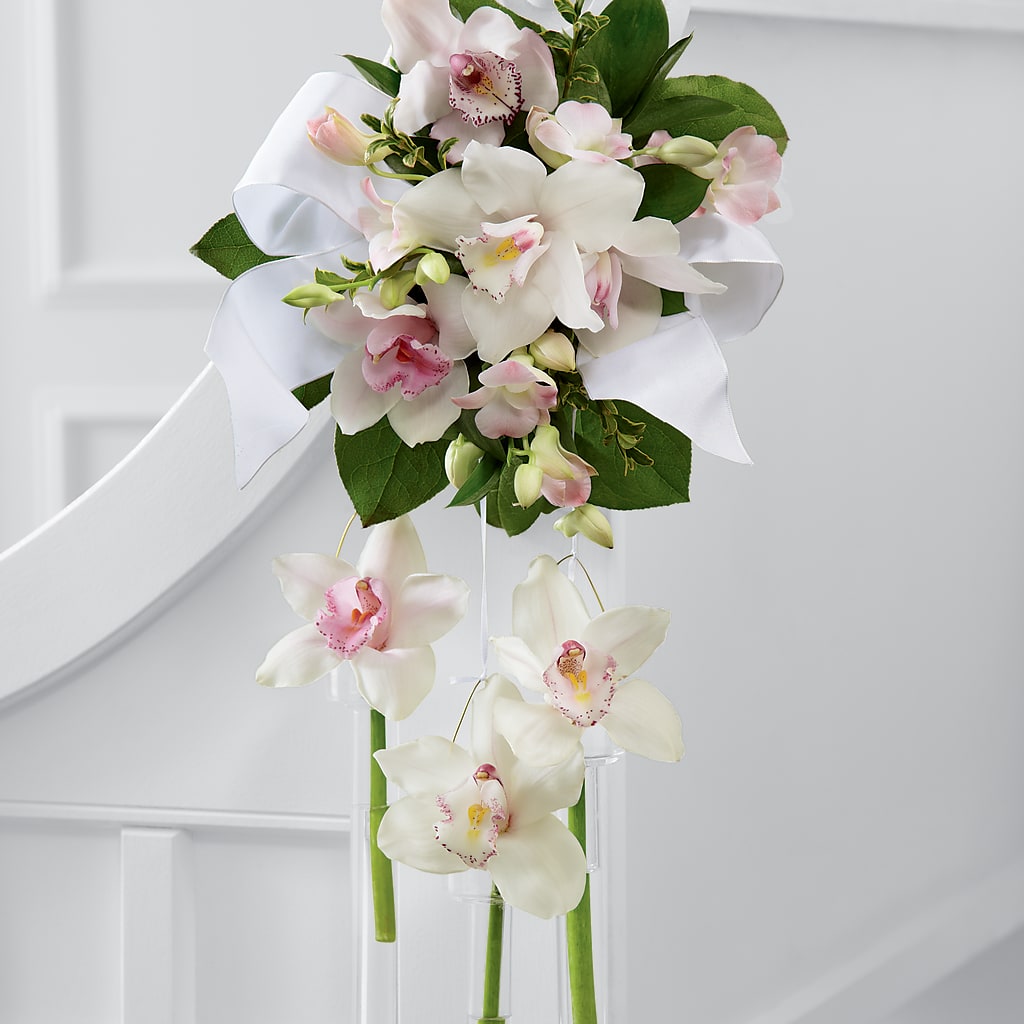 Perfect Entrance Pew Arrangement – Sammy Wammy Floral, Montgomery IL