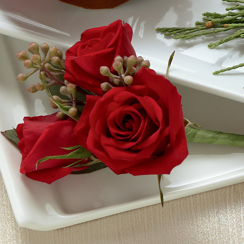 Red Spray Rose Boutonniere – Sammy Wammy Floral, Montgomery IL