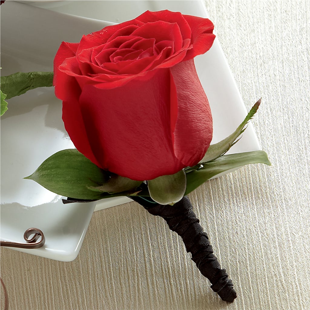 Red Rose Boutonniere – Sammy Wammy Floral, Montgomery IL