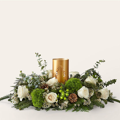 Chestnuts Roasting Centerpiece –  Sammy Wammy Floral, Montgomery IL