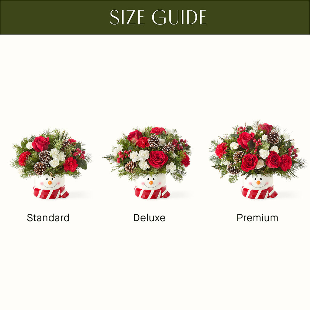 Jolly Snowman Bouquet –  Sammy Wammy Floral, Montgomery IL