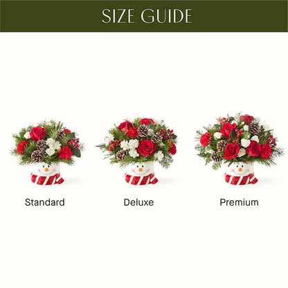 Jolly Snowman Bouquet –  Sammy Wammy Floral, Montgomery IL