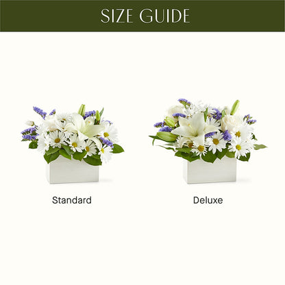 Beyond Blue Box Bouquet –  Sammy Wammy Floral, Montgomery IL