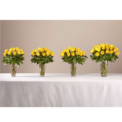 Long Stem Yellow Rose Bouquet –  Sammy Wammy Floral, Montgomery IL