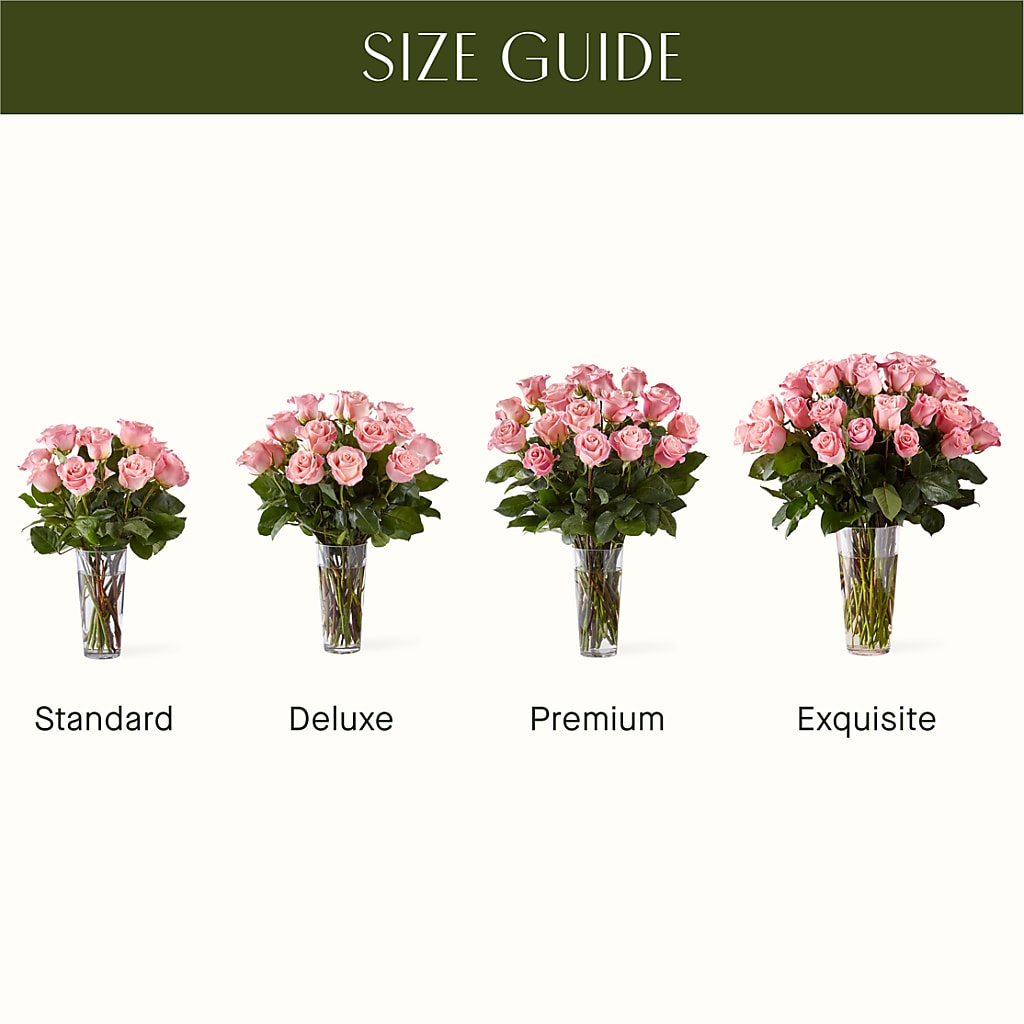 Long Stem Pink Rose Bouquet –  Sammy Wammy Floral, Montgomery IL
