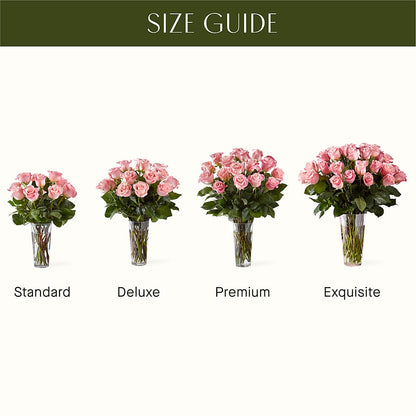 Long Stem Pink Rose Bouquet –  Sammy Wammy Floral, Montgomery IL