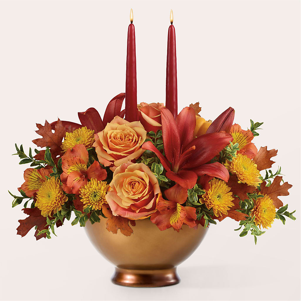 Harvest Table Centerpiece –  Sammy Wammy Floral, Montgomery IL
