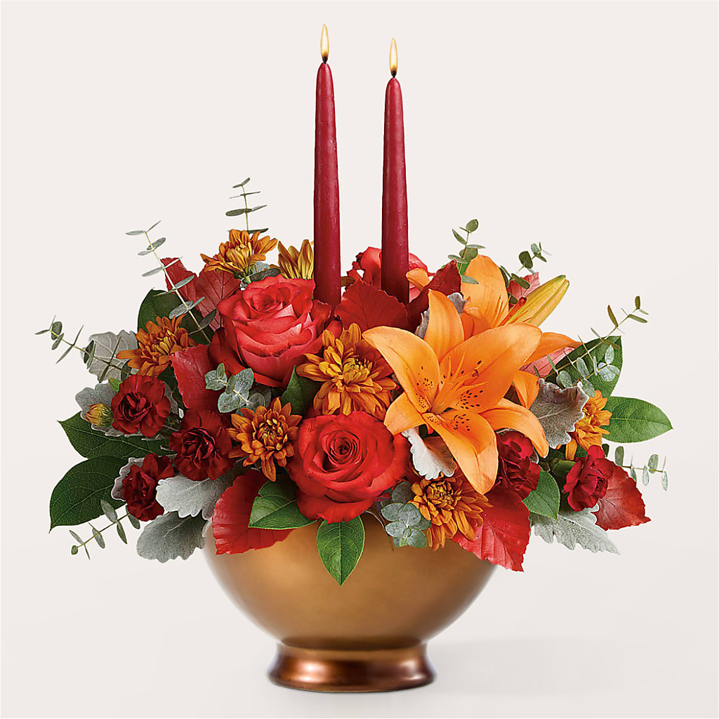 Fruits of Fall Centerpiece –  Sammy Wammy Floral, Montgomery IL