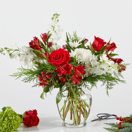 Merry Moment Bouquet – A Florist Original –  Sammy Wammy Floral, Montgomery IL