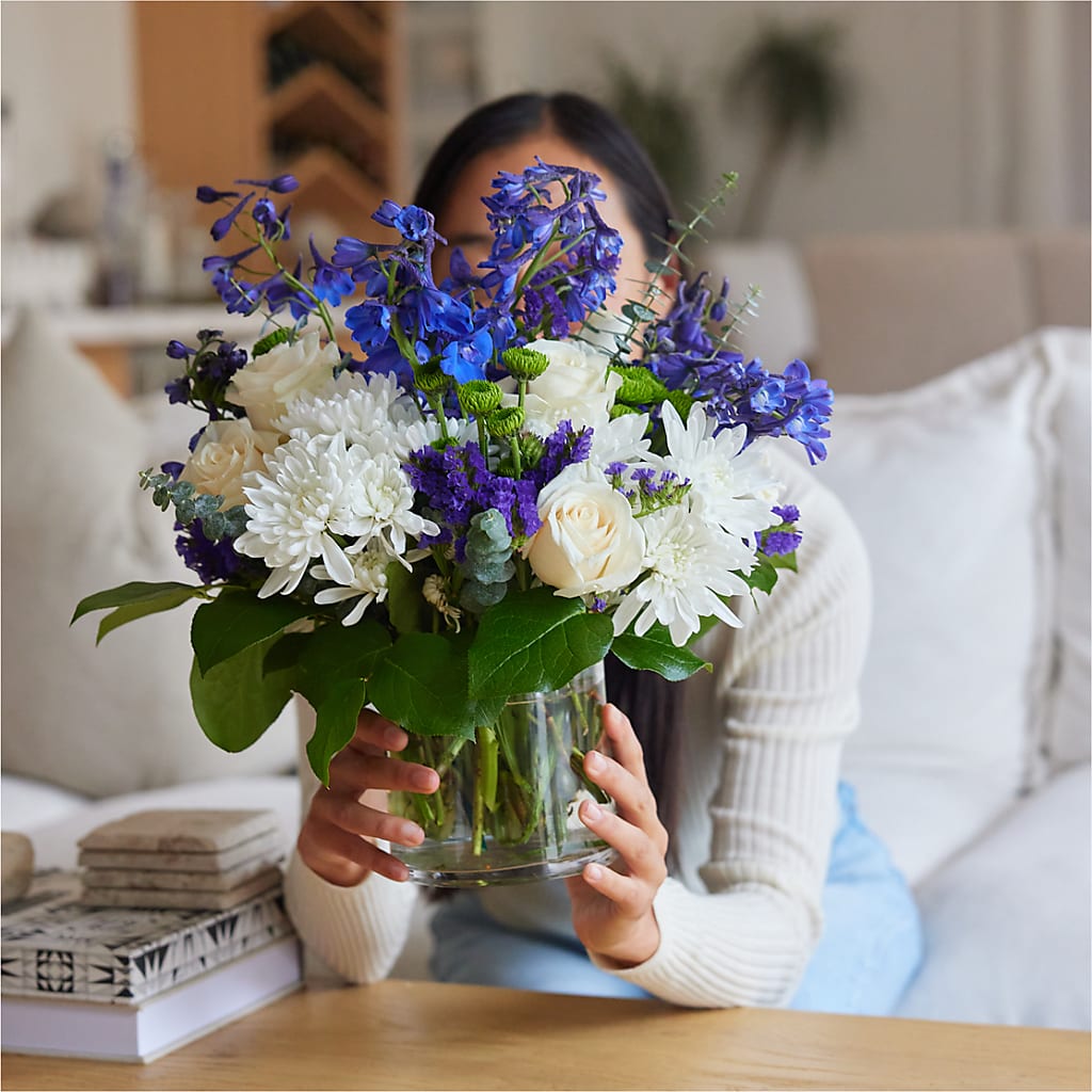 Cerulean Waves Bouquet –  Sammy Wammy Floral, Montgomery IL