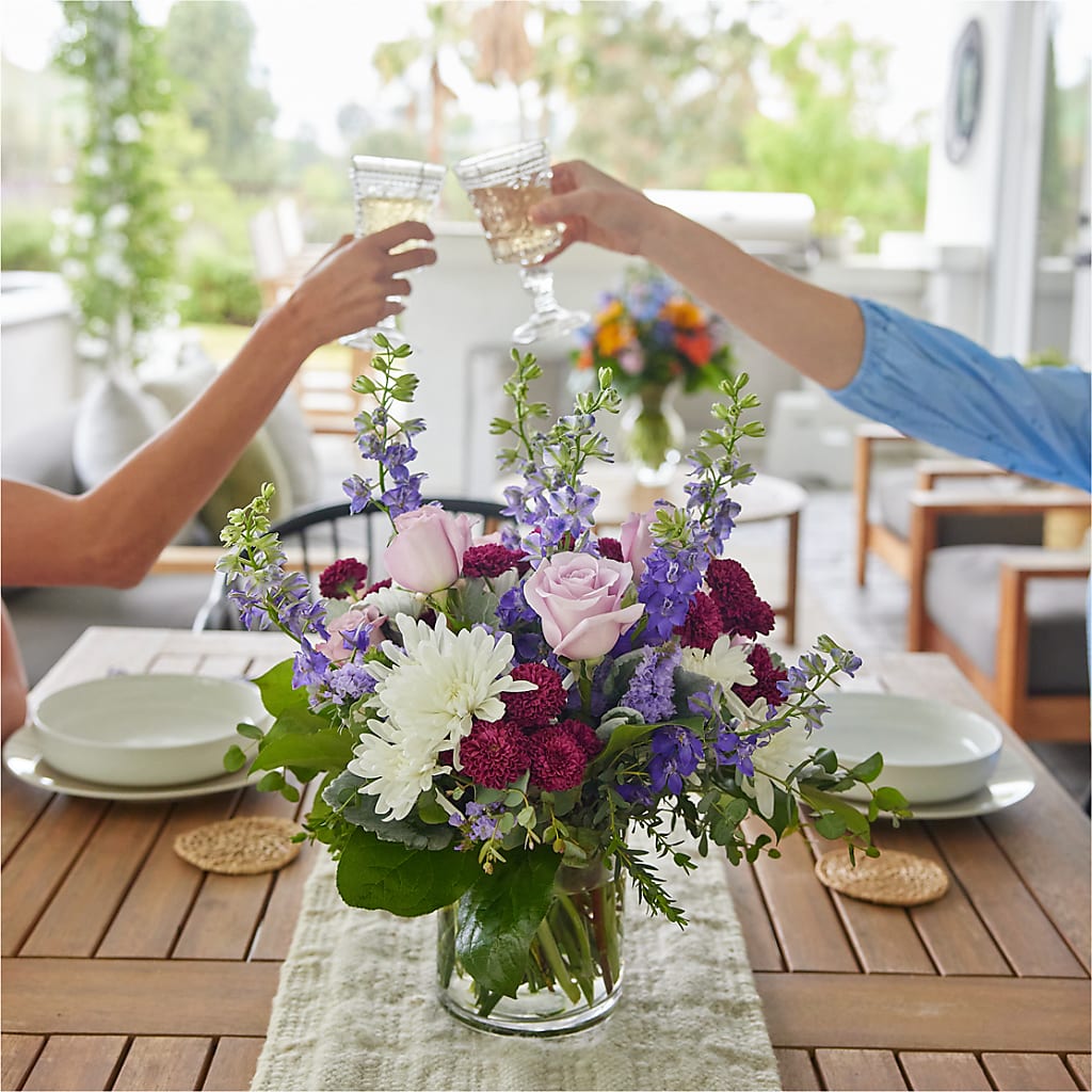 Violet Frost Bouquet –  Sammy Wammy Floral, Montgomery IL
