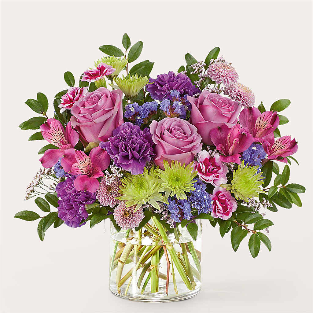 Glass Half Full Bouquet –  Sammy Wammy Floral, Montgomery IL