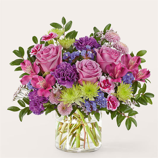Glass Half Full Bouquet –  Sammy Wammy Floral, Montgomery IL