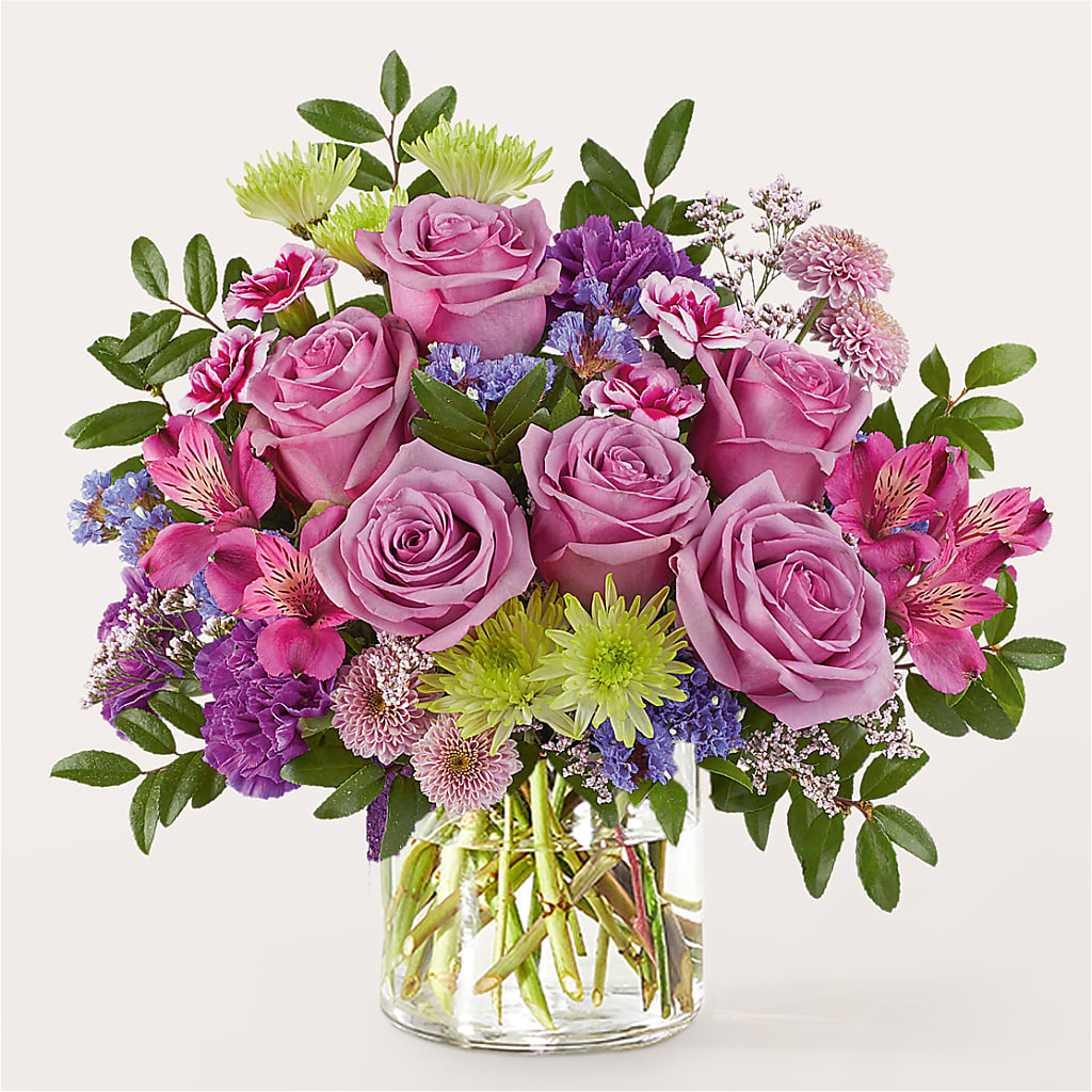 Glass Half Full Bouquet –  Sammy Wammy Floral, Montgomery IL