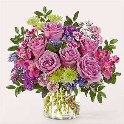 Glass Half Full Bouquet –  Sammy Wammy Floral, Montgomery IL