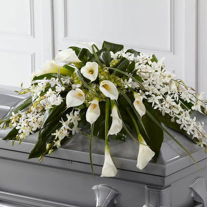 Angel Wings Casket Spray –  Sammy Wammy Floral, Montgomery IL