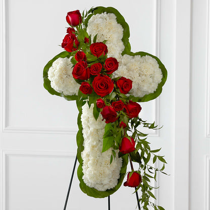 Floral Cross Easel –  Sammy Wammy Floral, Montgomery IL