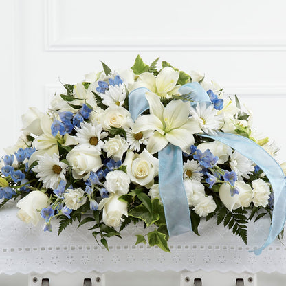 Tender Treasure Casket Spray –  Sammy Wammy Floral, Montgomery IL