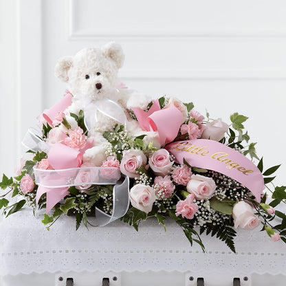 Touch of Sympathy Casket Spray –  Sammy Wammy Floral, Montgomery IL