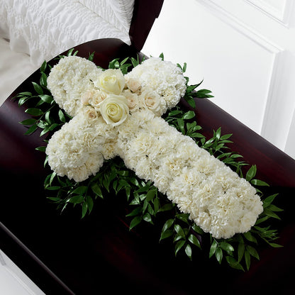 Peaceful Memories Casket Spray (Standard) –  Sammy Wammy Floral, Montgomery IL