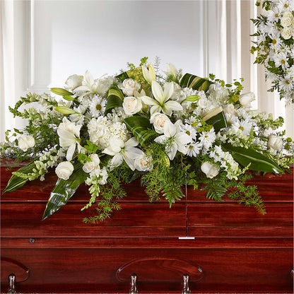 Abundance Casket Spray –  Sammy Wammy Floral, Montgomery IL