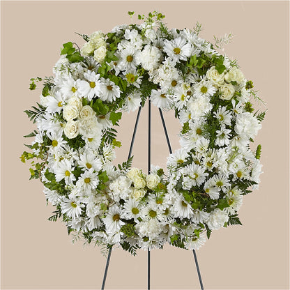 Faithful Wishes Wreath –  Sammy Wammy Floral, Montgomery IL
