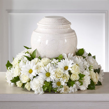 Ivory Gardens Cremation Adornment –  Sammy Wammy Floral, Montgomery IL
