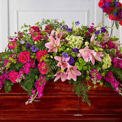 Radiant Tribute Casket Spray –  Sammy Wammy Floral, Montgomery IL