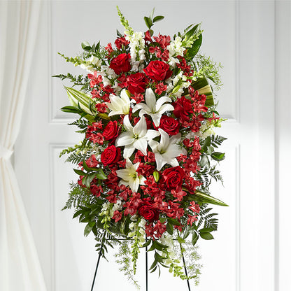 Everlasting Memory Standing Spray –  Sammy Wammy Floral, Montgomery IL