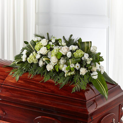 Hopeful Gesture Casket Spray –  Sammy Wammy Floral, Montgomery IL