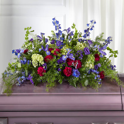 Always Treasured Casket Spray –  Sammy Wammy Floral, Montgomery IL