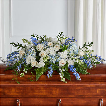Timeless Essence Casket Spray –  Sammy Wammy Floral, Montgomery IL